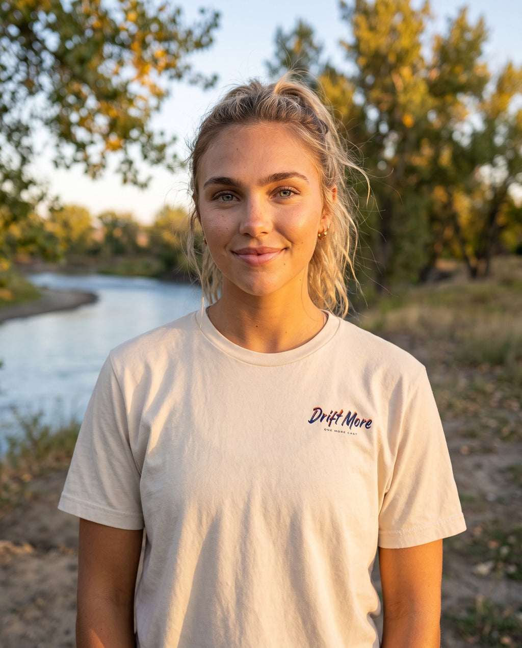 One More Cast Tee — on-model