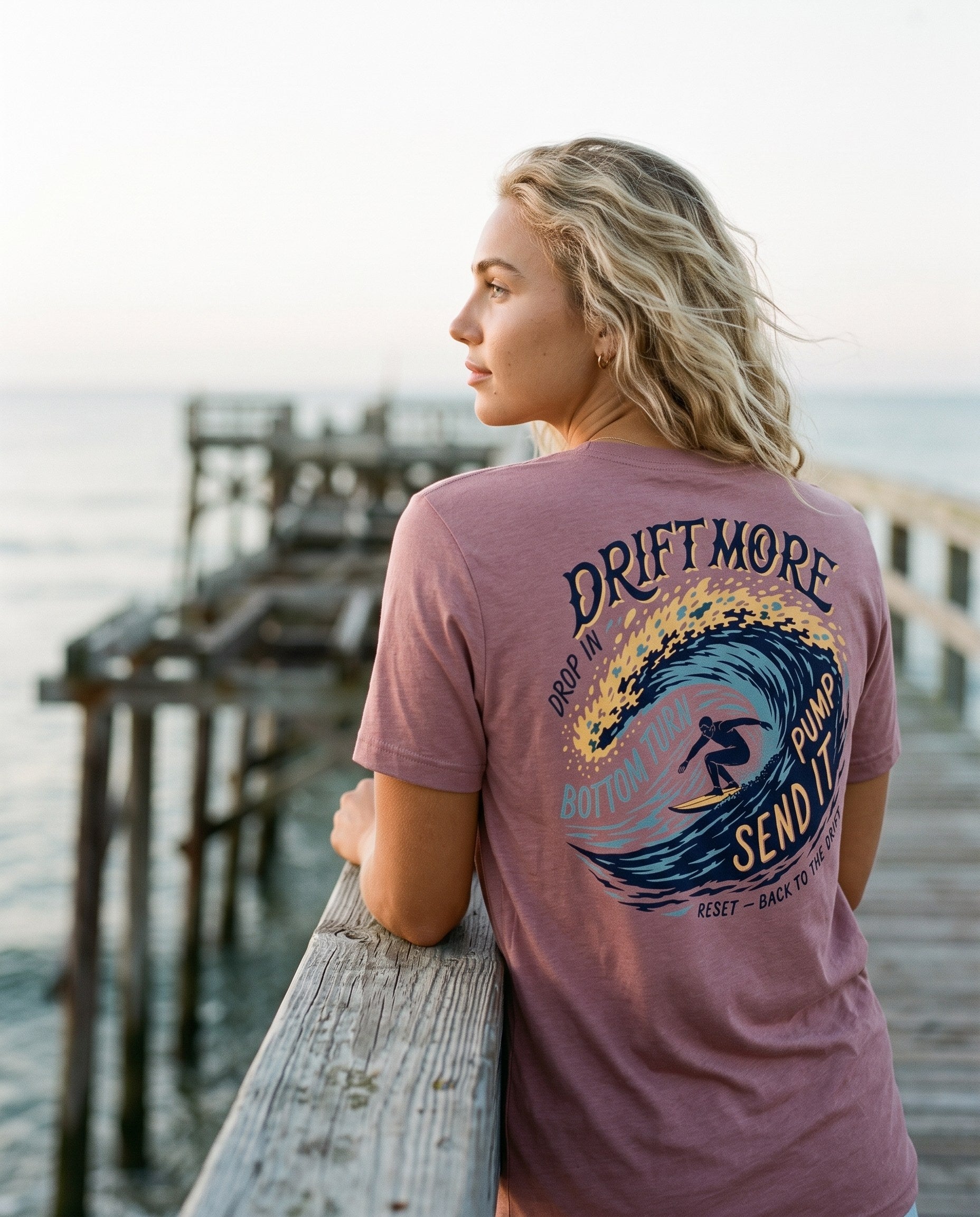 Drop In Crest Tee — on-model