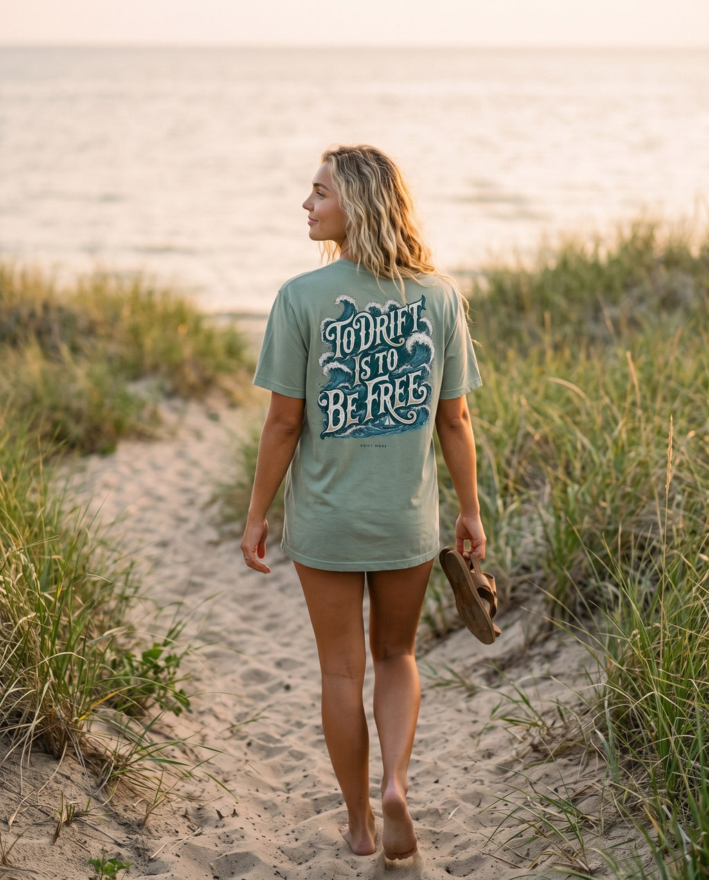 To Drift Is To Be Free Tee — on-model
