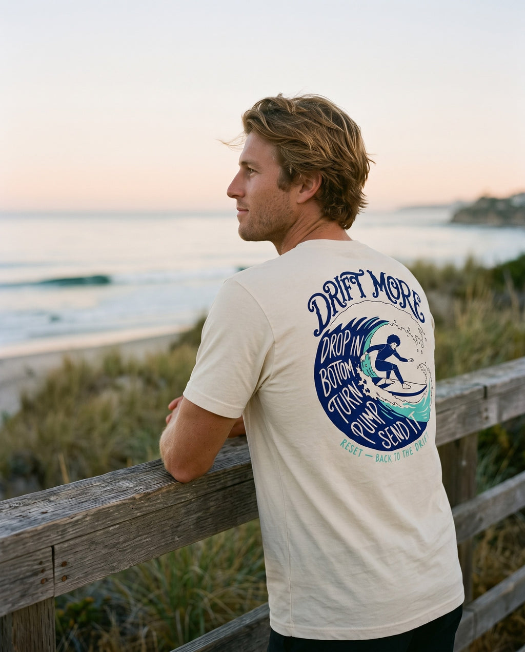 Back to the Drift Tee — on-model