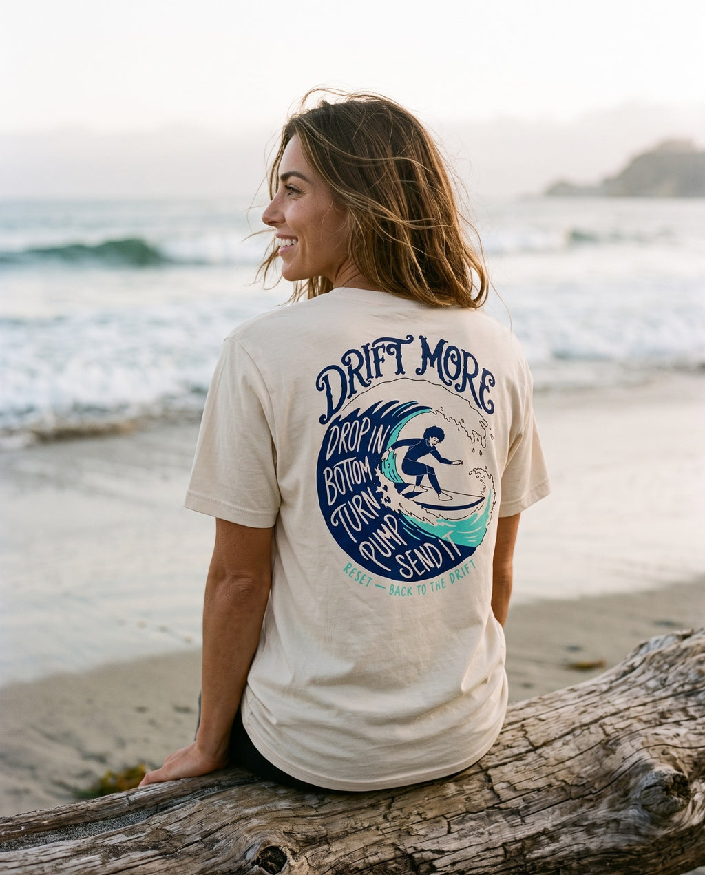 Back to the Drift Tee — on-model