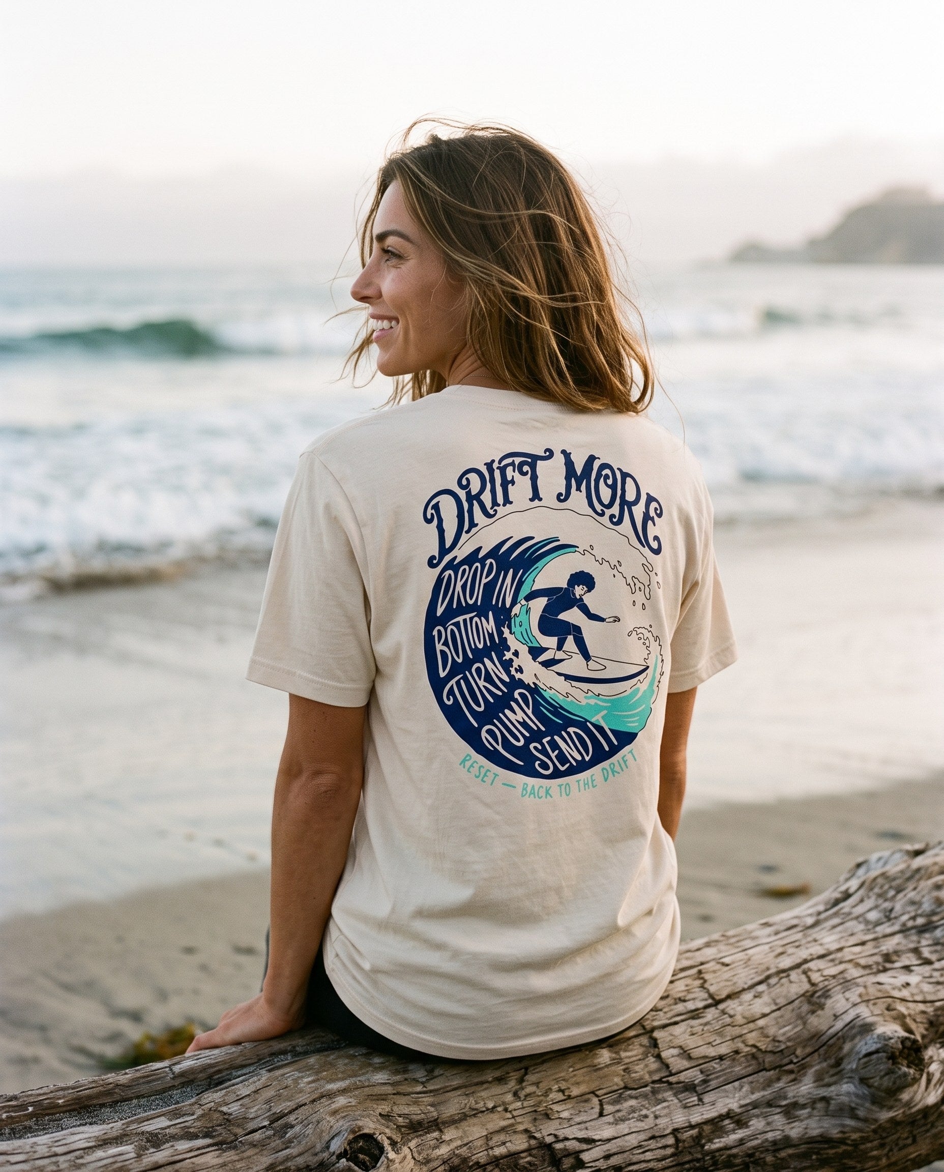 Back to the Drift Tee — on-model