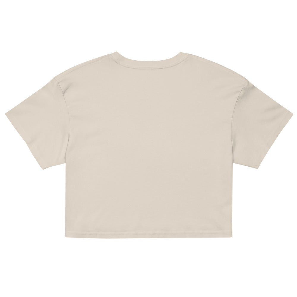 Running Downwind Crop Tee — Bone back