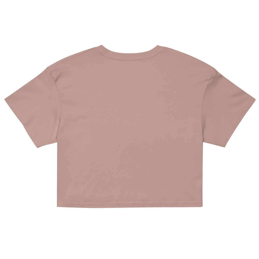 Running Downwind Crop Tee — Hazy Pink back