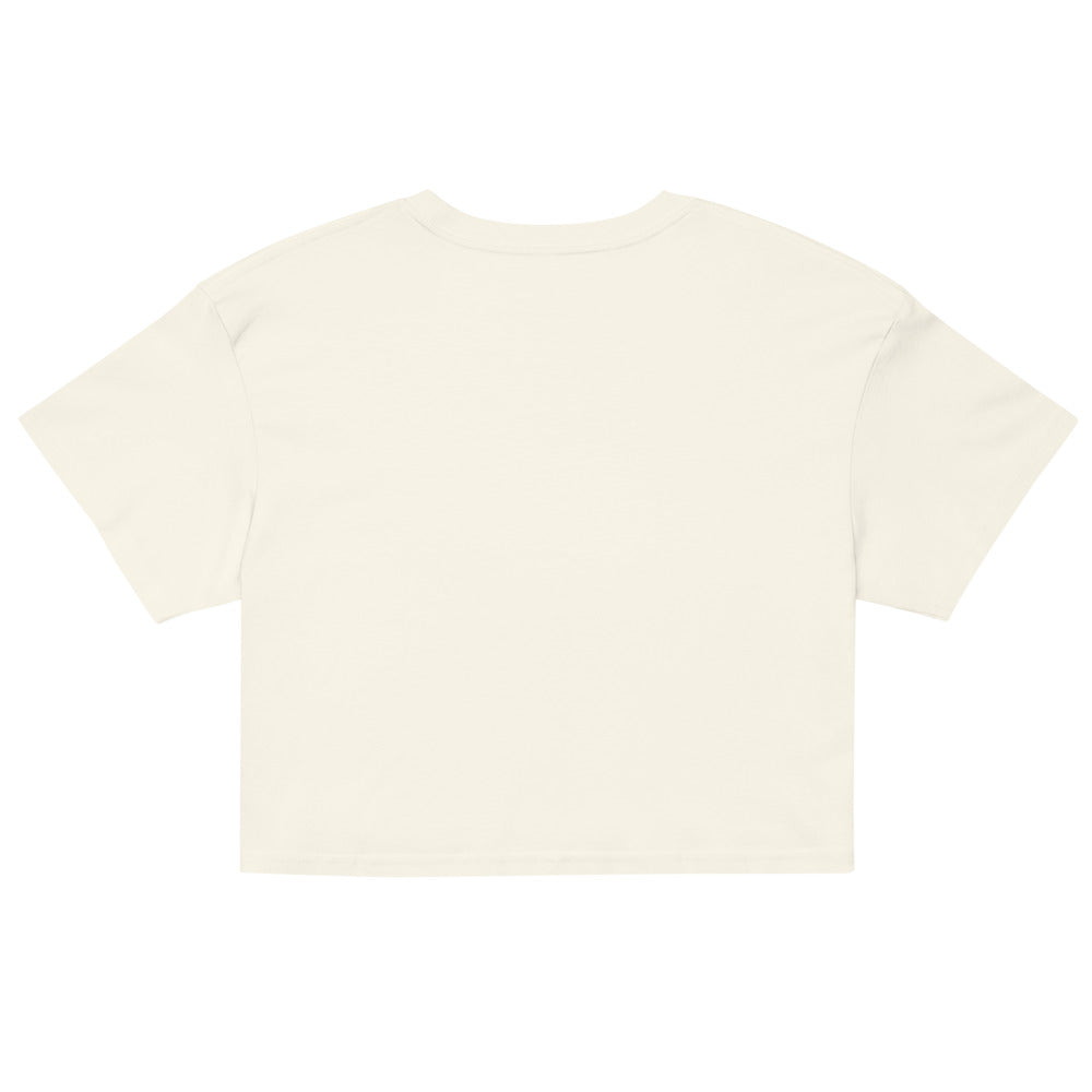 Running Downwind Crop Tee — Natural back