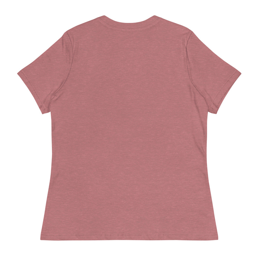 Drift More... Worry Less Tee — Women's — Heather Mauve back