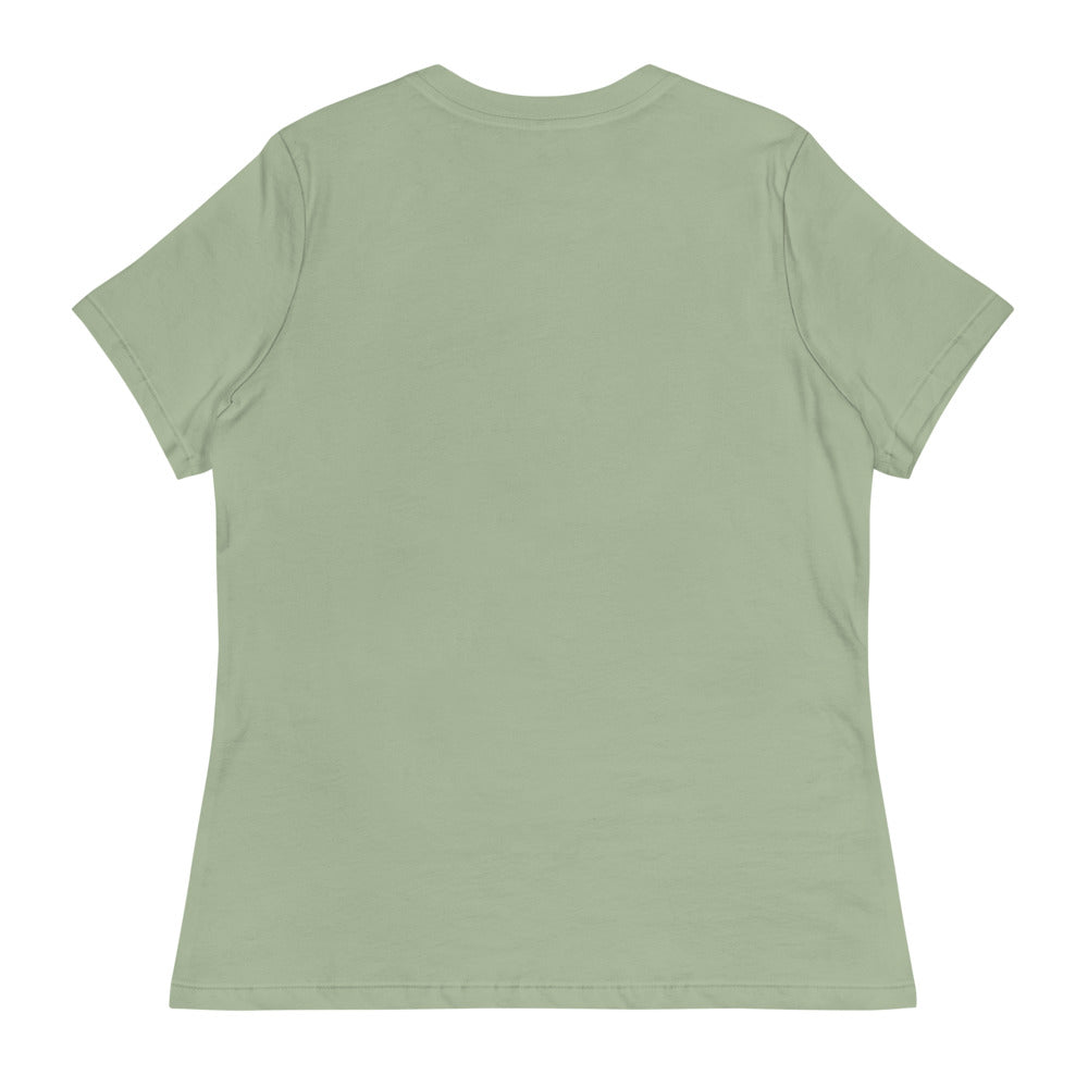 Campfire- Stay One More Night Womens Tee — Sage back